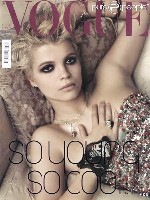  Pixie Geldof en couverture de Vogue Italie 
 &nbsp; 