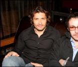 Bixente Lizarazu avec Julien Boisselier, à Val d'Isère, à la vente aux enchères au profit de l'Unicef