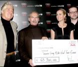 Grâce à Audi et Laeticia Hallyday, l'Unicef percevra un chèque de 65 900 €.