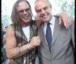 Mickey Rourke et Frédéric Mitterrand au concert de Johnny Hallyday sous la Tour Eiffel ! 14/07/09