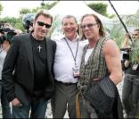 Johnny Hallyday, Jean-Claude Camus et Mickey Rourke au concert de Johnny Hallyday sous la Tour Eiffel ! 14/07/09