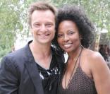 David Hallyday au concert de Johnny Hallyday avec la choriste de son père sous la Tour Eiffel ! 14/07/09