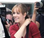 Rachel McAdams à New York sur le tournage de Morning Glory le 26 juillet 2009, en compagnie de 50 Cent