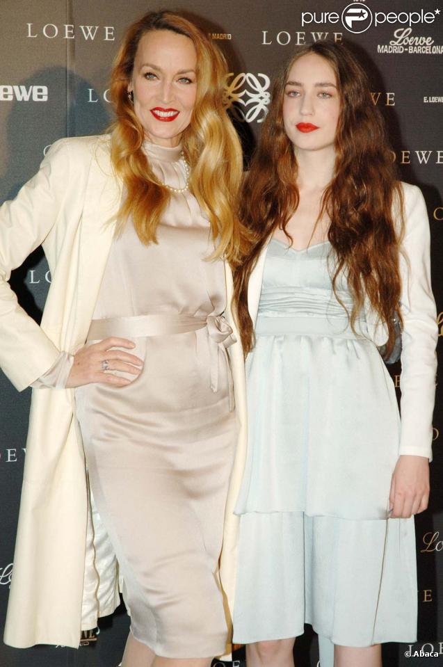 Jerry Hall et sa fille Elizabeth en 2006