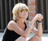 Sharon Stone et ses trois enfants jouent au parc à Malibu le 31 juillet 2009