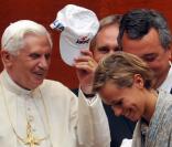 Federica Pellegrini a atteint ses objectifs aux Mondiaux de natation 2009 à Rome, au cours desquels elle a rencontré le pape. 