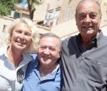 Jacques Chirac, un Tropézien plus vrai que nature, qui se promène avec Levon Sayan et Arianie 