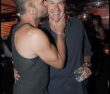 Sting et Rande Gerber au VIP Room de Saint-Tropez, le 6 août 2009