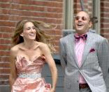 Willie Garson et Sarah Jessica Parker sur le tournage de Sex and the City I en octobre 2007 