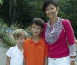 Le prince Joachim de Danemark et sa première épouse Alexandra Manley ont accompagné, comme chaque année, leurs enfants Nikolai et Felix pour leur premier jour d'école, le 11 août 2009