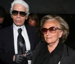Bernadette Chirac et Karl Lagerfeld à la soirée animée par Alexandre Arnault au VIP Room le 13/08/09