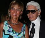 Hélène Mercier Arnault et Karl Lagerfeld à la soirée animée par Alexandre Arnault au VIP Room le 13/08/09