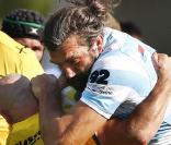 Sébastien Chabal a effectué son retour dans le championnat de France de rugby sur la pelouse d'Albi, le 15 août 2009