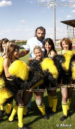 Sébastien Chabal a effectué son retour dans le championnat de France de rugby sur la pelouse d'Albi, le 15 août 2009