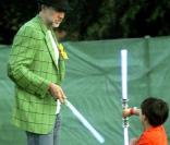 Nicolas Cage et son fils Kal-El prennent du bon temps au Glastonbury Extravaganza à Somerset en Angleterre