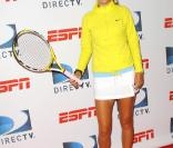 Bryant Park, New York, le 26 août 2009 : Victoria Azarenka participe à l'US Open Experience avec de jeunes joueurs des environs