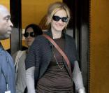 Julia Roberts non loin du tournage du film Eat, Pray, Love à Rome le 27 oaût 2009
