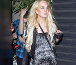 Lindsay Lohan à la fête organisée pour le 1er anniversaire de la boutique Revolve Clothing, le 28/08/09