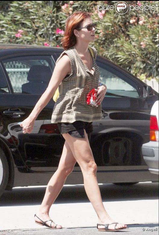 Kate Walsh se rend à l'église de Silver Lake en Californie, août 2009