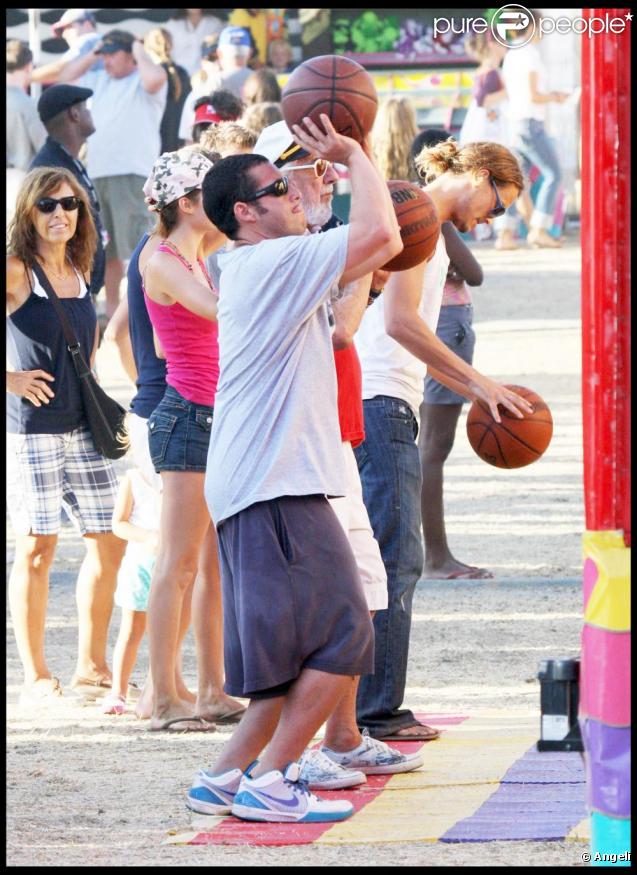 Adam Sandler et sa fille Sadie Madison au Chili Cook-Off à Malibu le 5 septembre 2009