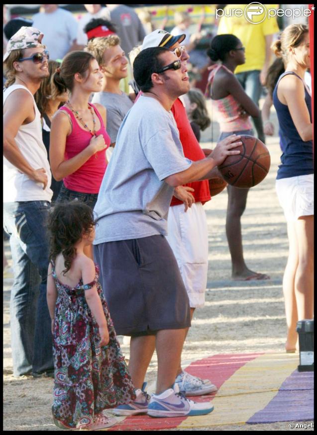 Adam Sandler et sa fille Sadie Madison au Chili Cook-Off à Malibu le 5 septembre 2009