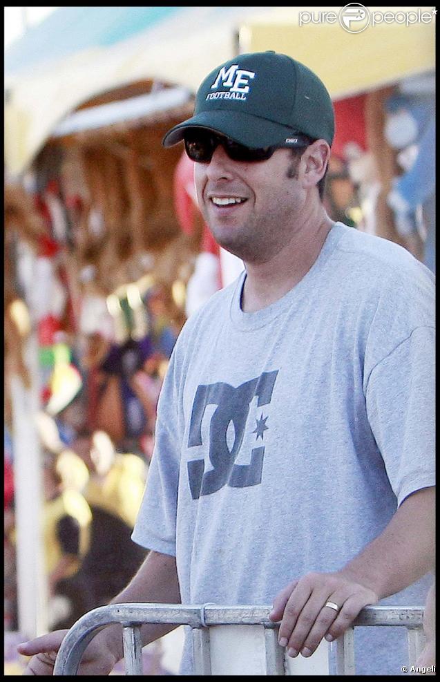 Adam Sandler, sa femme et leur fille Sadie au Chili-Cook Off de Malibu le 6 septembre 2009