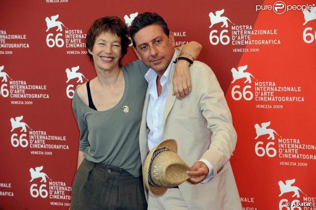 Jane Birkin est venue présenter avec Sergio Castellitto  36 Vues du Pic Saint-Loup  lors de la 66e Mostra de Venise, le 7 septembre 2009