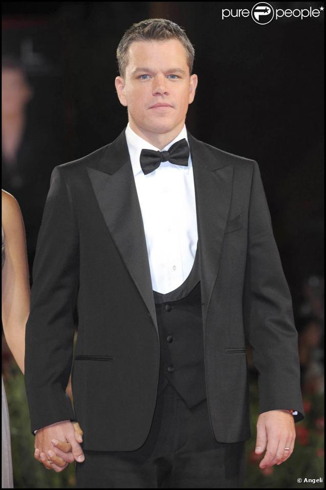 Matt Damon, à l'occasion de la présentation de  The Informant ! , lors de la 66e Mostra de Venise, le 7 septembre 2009 !
