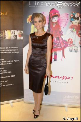 Laeticia Hallyday à l'Opération Frimousses de Créateurs en 2008