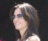 David Arquette rend visite à Courteney Cox avec leur fille Coco sur le tournage de la série Cougar Town le 8 septembre 2009