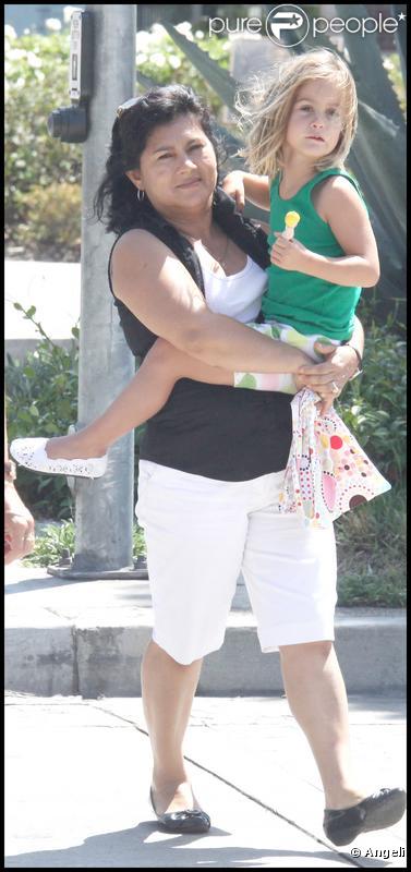 David Arquette rend visite à Courteney Cox avec leur fille Coco sur le tournage de la série Cougar Town le 8 septembre 2009