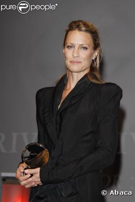 Robin Wright, lors de l'avant-première des  Vies privées de Pippa Lee  et de l'hommage qui lui a été rendu, lors du 35e Festival de Deauville, le 10 septembre 2009.