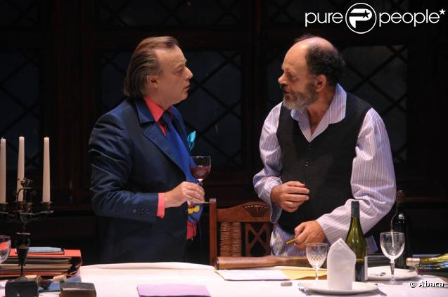 Jean-Pierre Darroussin et Pacal Elso lors de la générale de  La Chapelle-en-Brie , le 11 septembre 2009