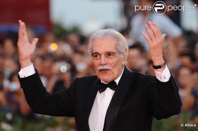 Cérémonie de clôture de la 66e Mostra de Venise, le 12 septembre 2009 : Omar Sharif, en pleine forme ! 