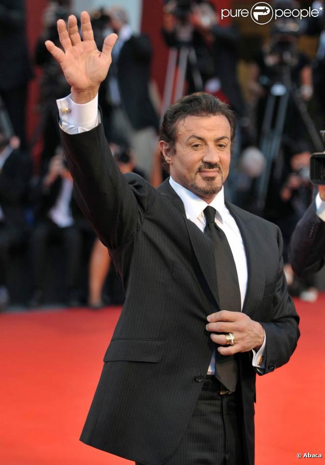 Cérémonie de clôture de la 66e Mostra de Venise, le 12 septembre 2009 : Sylvester Stallone 