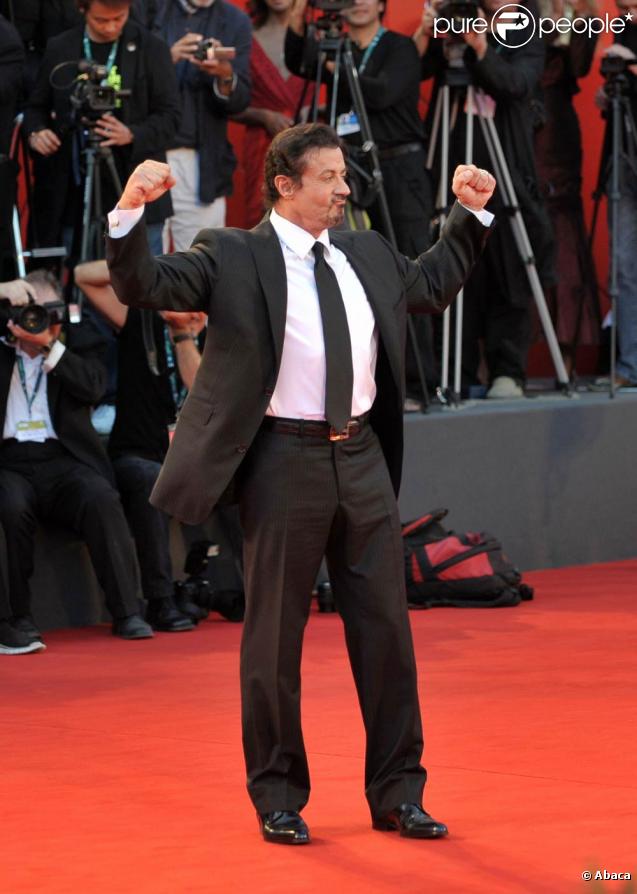 Cérémonie de clôture de la 66e Mostra de Venise, le 12 septembre 2009 : Sylvester Stallone, quel homme ! 