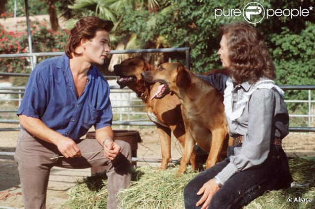Patrick Swayze avec Jennifer Grey en 1987 