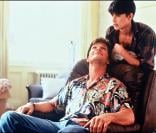 Patrick Swayze avec Demi Moore sur le tournage de Ghost en 1989
