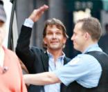 Patrick Swayze après une première chimiothérapie il est de retour sur le tournage de The Beast pour la télévision en juillet 2008