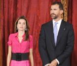 Letizia d'Espagne, Felipe, la reine Sofia et le roi Juan Carlos reçoivent Evo Morales au palais Royal de Madrid. 14/09/09