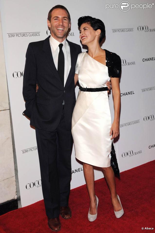 Alessandro Nivola et Audrey Tautou, à l'occasion de l'avant-première de  Coco avant Chanel , au Paris Theatre de New York, le 15 septembre 2009 !