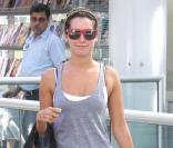 Ashley Tisdale sort de son club de gym à West Hollywood le 16 septembre 2009