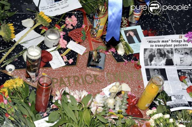L'étoile de Patrick Swayze sur le Walk of Fame à Hollywood 