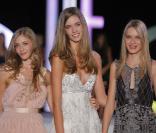 Les trois gagnantes du concours Elite Model Look : Alexia, Manon et Charlotte. 