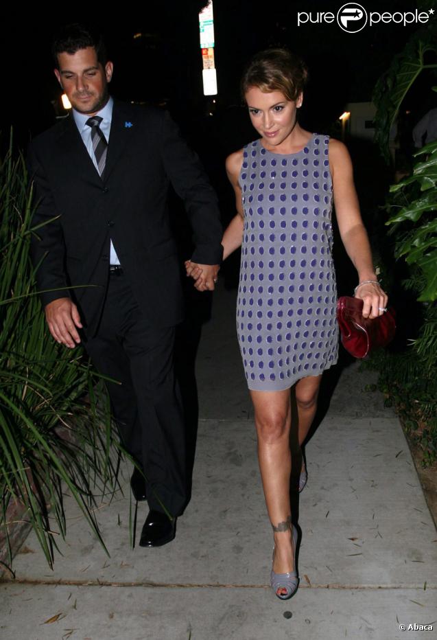 Alyssa Milano et son mari à la soirée Enterainment Weekly & Women in Films à Los Angeles le 17 septembre 2009