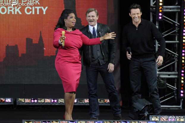 Hugh Jackman et Daniel Craig, invité de l'émission d'Oprah Winfrey à New York le 18 septembre 2009