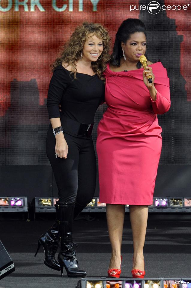 Mariah Carey, invitée de l'émission d'Oprah Winfrey à New York le 18 septembre 2009