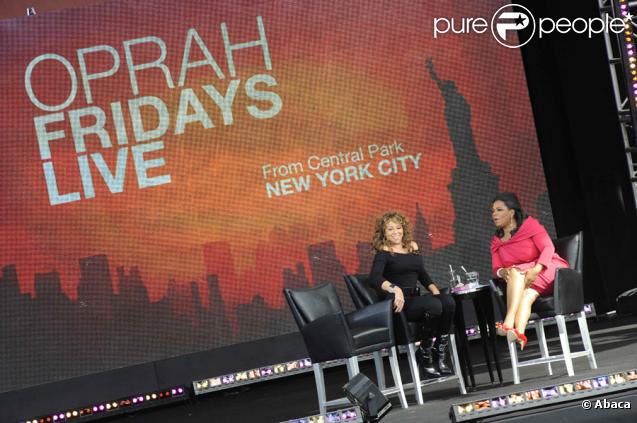 Mariah Carey, invitée de l'émission d'Oprah Winfrey à New York le 18 septembre 2009