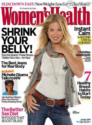 Christina Applegate en couverture du magazine Women's Health