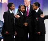 Bill Clinton accueille Matt Damon lors de la 5e Clinton Global Initiative